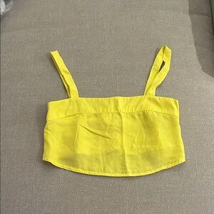 Aritzia Cropped Linen Tank